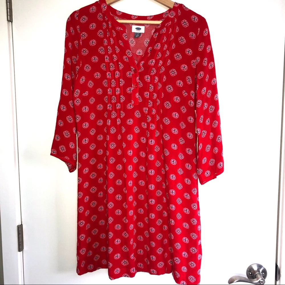 Floral geometric dress